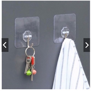 [Quà tặng]Sét 2 móc dính trong suốt vô hình sáng tạo chịu lực 10kg