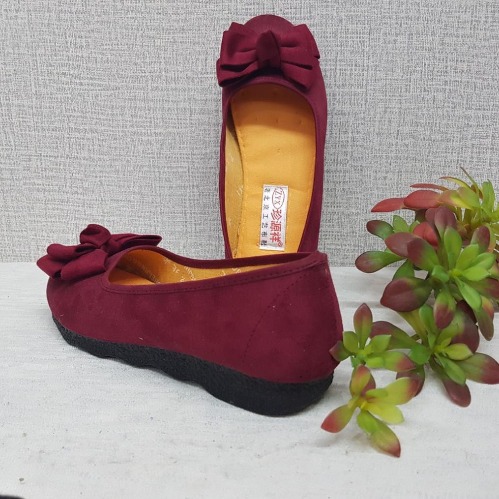 Giày búp bê thắt nơ đế thấp_G018 - Quảng Châu