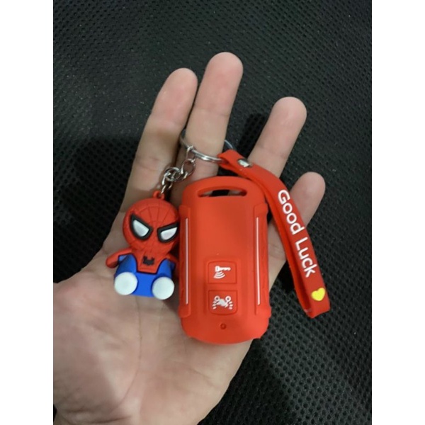 0Bao bọc Remote 2 nút Smartkey Honda tặng kèm móc khoá hoạt hình 3D