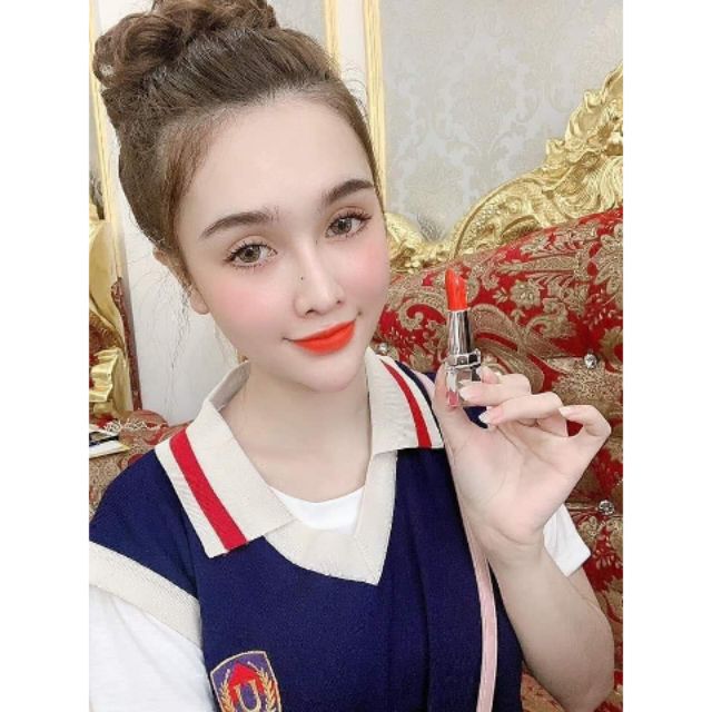 {HOT} Son Ric Lipstick - Đỏ cam Chuẩn màu, Lì và Dưỡng, Bảo hành 10 triệu đồng