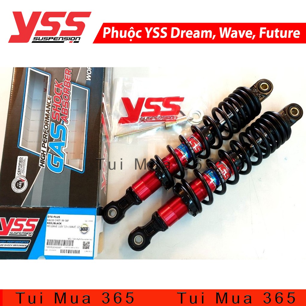 Phuộc YSS Dream, Wave, Future, Axelo Thái Lan Đen Đỏ