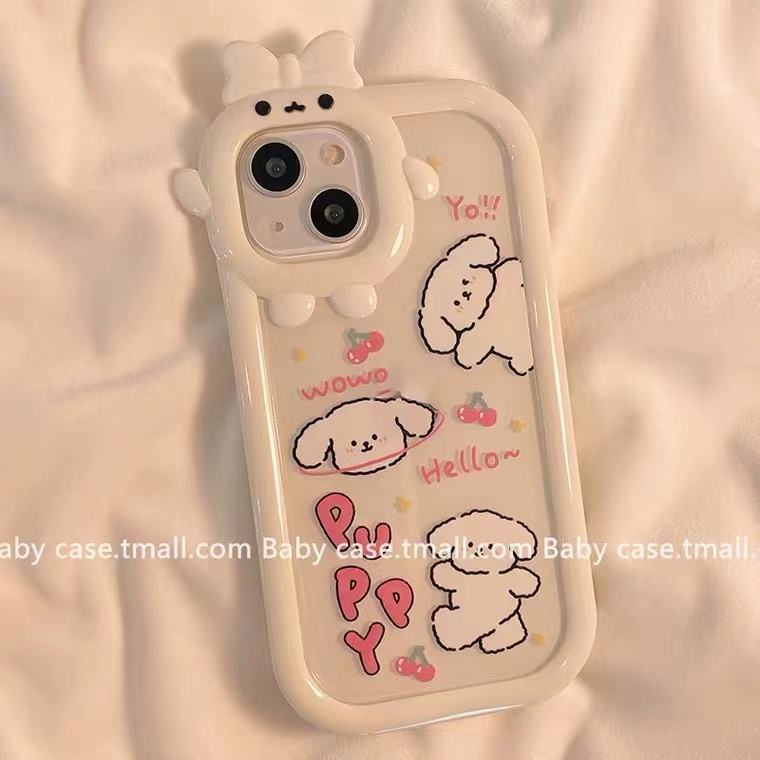 Ốp Điện Thoại Dẻo Trong Suốt Họa Tiết Hoạt Hình Gấu / Chó Yugui Dễ Thương Chống Sốc Cho iPhone 13 12 11 Pro Max