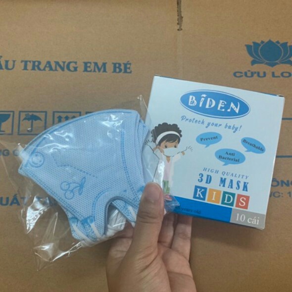 HỘP 10 KHẨU TRANG Y TẾ BIDEN CHO BÉ 0- 5 TUỔI