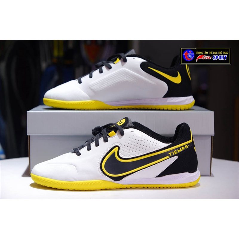 Giày Tiempo Legend 9 Pro IC - trắng vàng