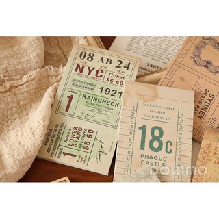 Giấy note travel ticket cổ
