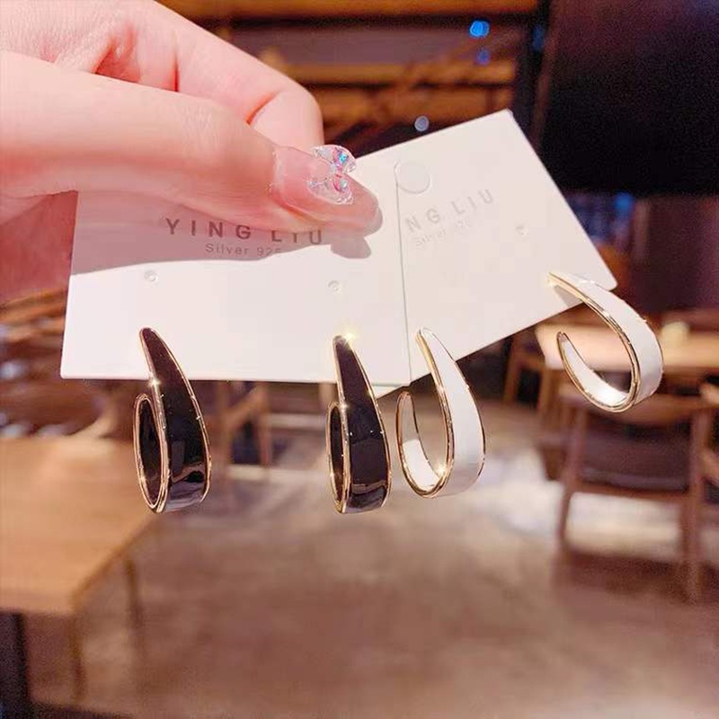 Khuyên Tai Hình Chữ C Phong Cách vintage