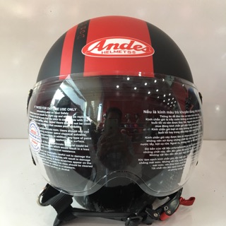 Nón bảo hiểm andes 3s 103d - tem nhám sọc