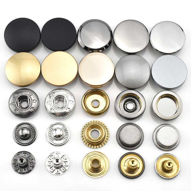 Button. Nút Áo Khoác Ẩn Khuy Kim Loại Vô Hình Không Cần Bấm Đa Năng