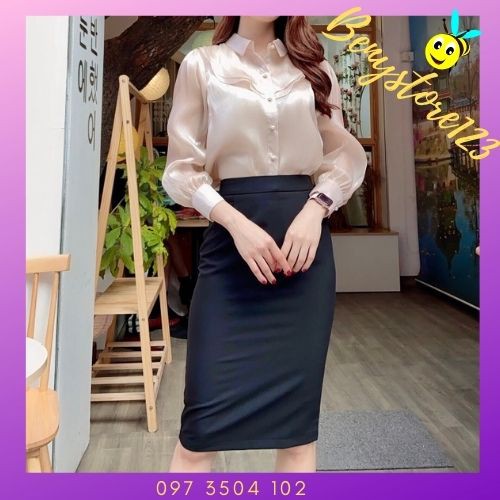 Chân Váy Dài 2 Biên 💖𝑭𝑹𝑬𝑬𝑺𝑯𝑰𝑷💖 Chân Váy Bút Chì Dáng Dài-Váy Đẹp Chất Hai biên Co Giãn 4 Chiều