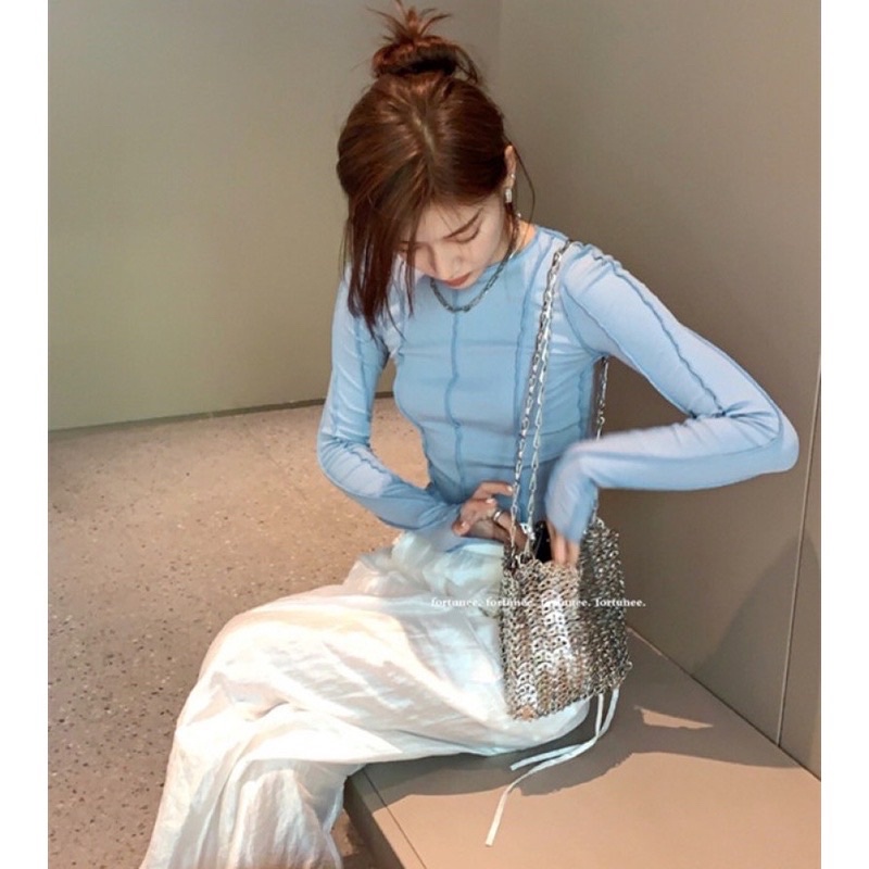 Áo thun tay dài sọc free size