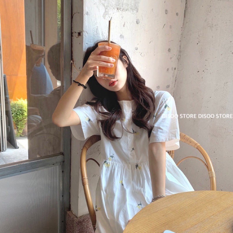 [SALE KÈM ẢNH THẬT] ORDER SALE VÁY BABYDOLL FORM DÀI HOA NHÍ THÊU SIÊU VINTAGE BEST SELLER 💯 (ib shop tư vấn size) | BigBuy360 - bigbuy360.vn