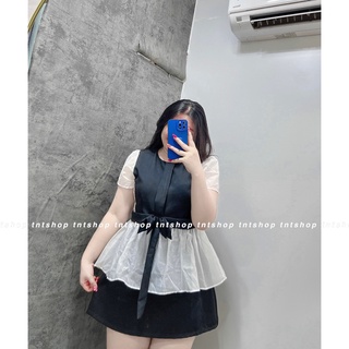ÁO PHỐI TƠ NƠ TAY NGẮN [TNT SHOP BIGSIZE 60KG 90KG]