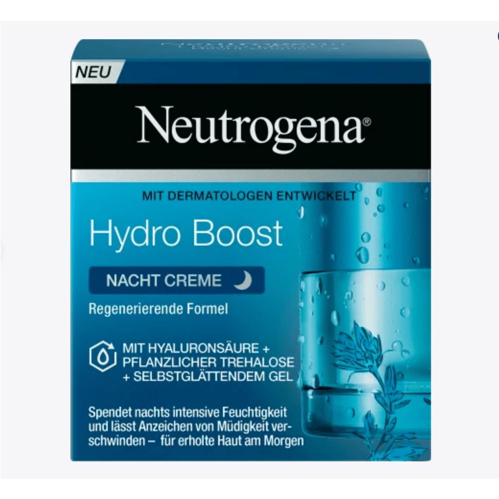 Kem dưỡng ẩm Neutrogena Hydroboost Nacht cream tăng cường độ ẩm ban đêm 50ml