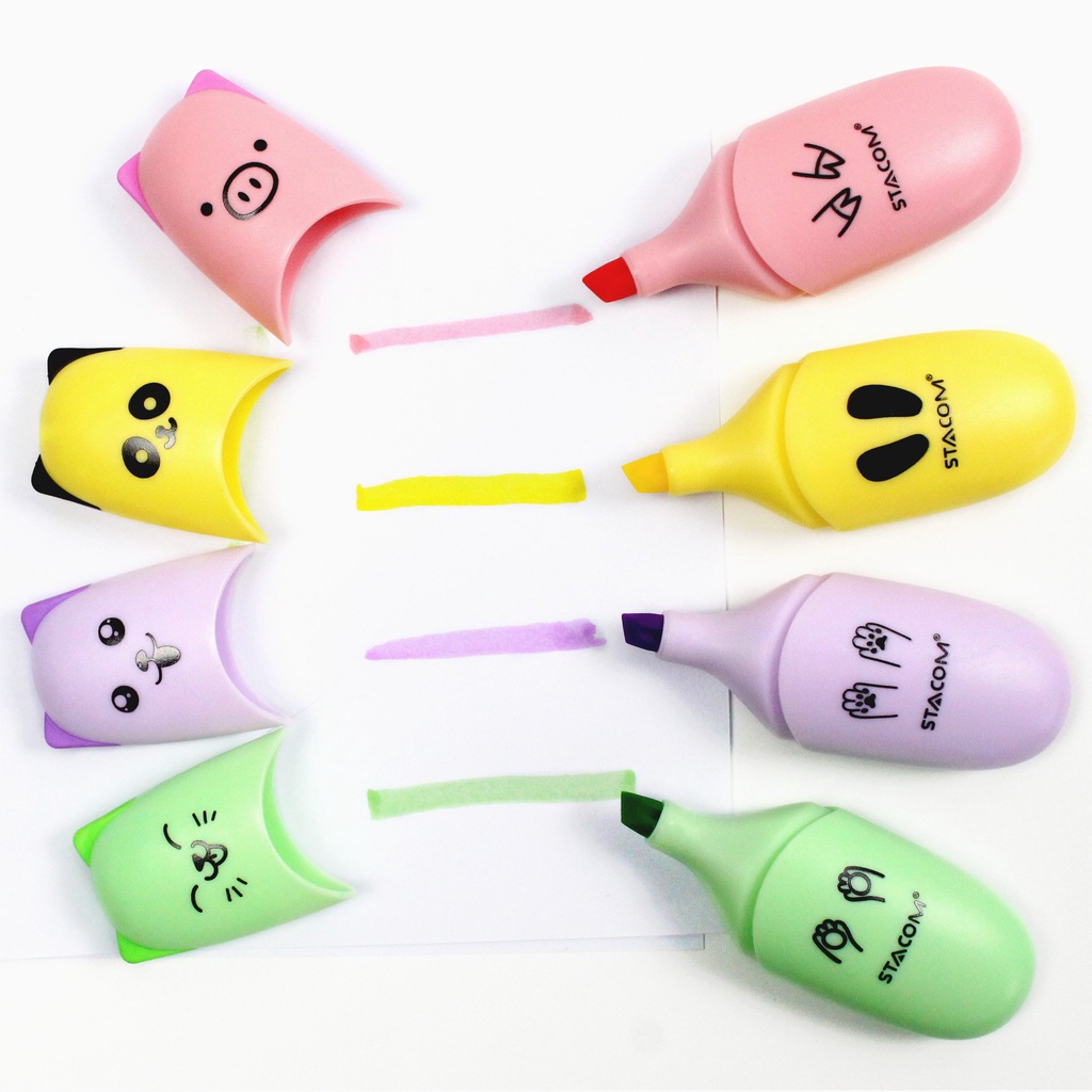 Bút dạ quang Stacom Pastel HL001 2-5mm, tùy chọn màu