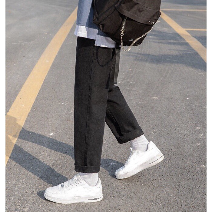 Quần Jeans, Quần baggy jean đen nam ống suông, rộng, hottrend 2021 | BigBuy360 - bigbuy360.vn