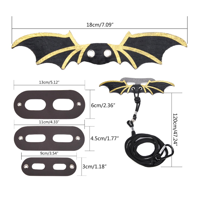 Bộ Yếm Và Dây Dắt Hình Rồng Có Cánh Điều Chỉnh Được Cho Thằn Lằn Nhỏ