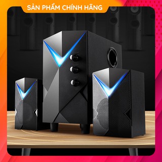 [Bass Cực Mạnh] Loa Nghe Nhạc Bluetooth Máy Vi Tính Để Bàn Gia Đình 2.1 Golden Field H8 Âm Thanh Siêu Trầm
