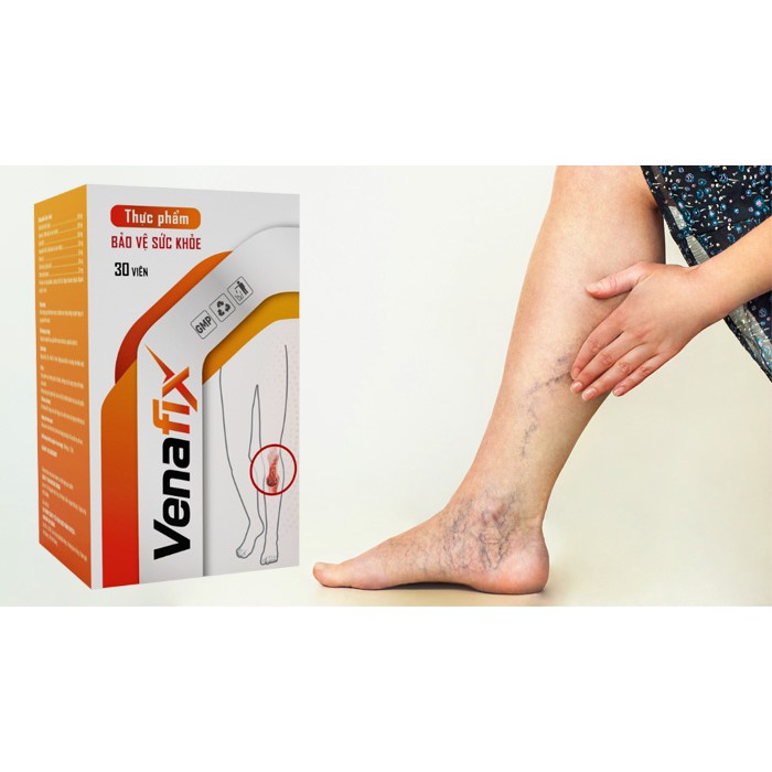 CHÍNH HÃNG VENAFIX VIÊN UỐNG ĐẨY LÙI SUY GIÃN TĨNH MẠCH TĂNG TUẦN HOÀN MÁU GIẢM ĐAU NHỨC CƠ CHÂN HIỆU QUẢ AN TOÀN