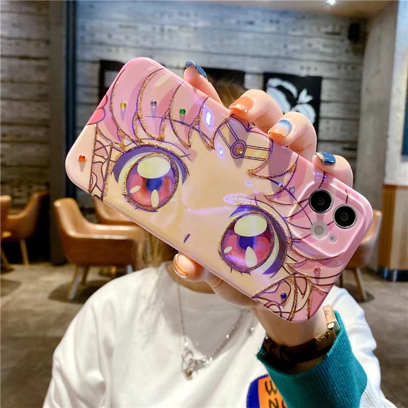 Ốp Điện Thoại Mềm Hình Thủy Thủ Mặt Trăng Cho iPhone11 12Pro Xsmax X / XS 7 / 8plus XR SE2020 13Pro 14