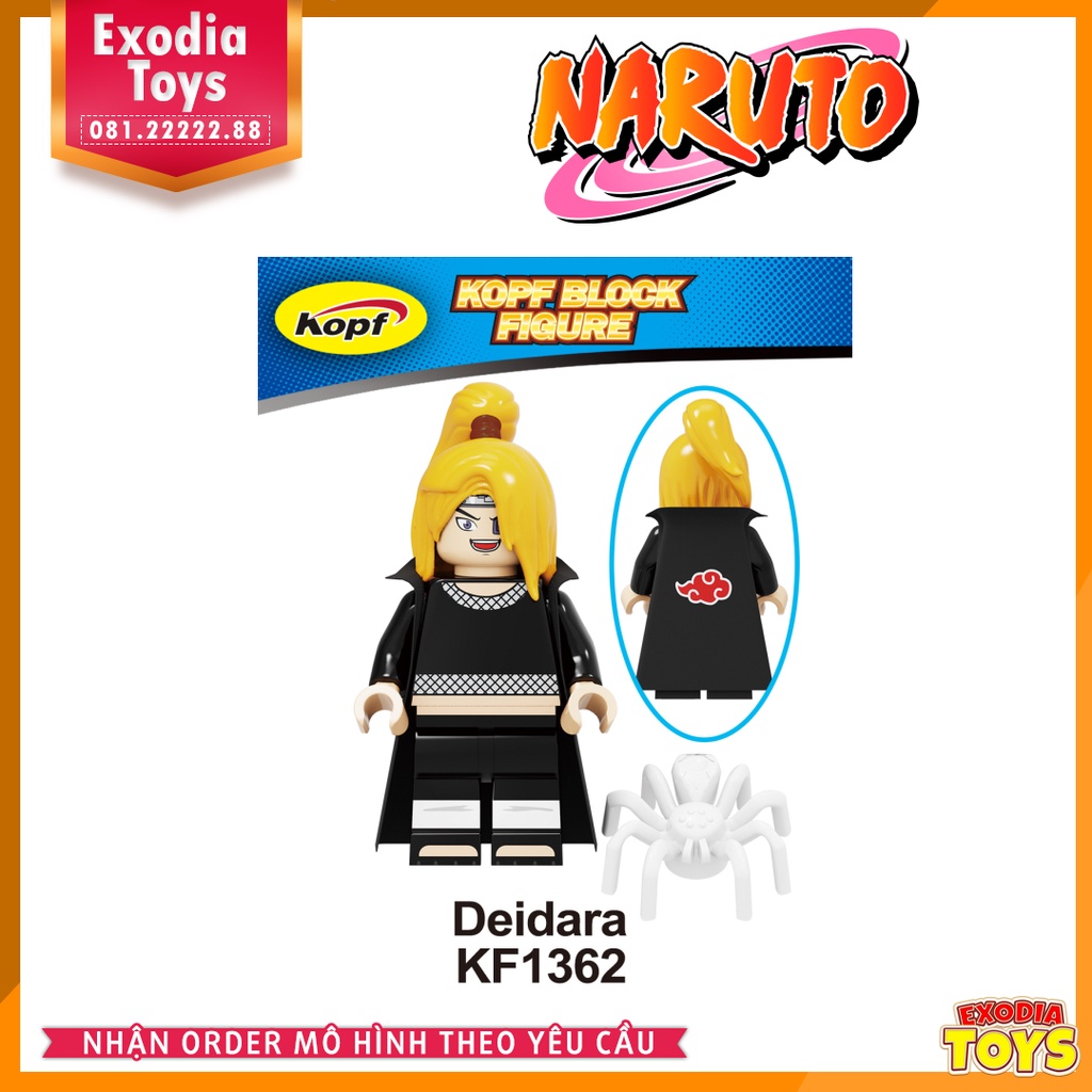Xếp hình Minifigure nhân vật Naruto Truyền Nhân Cửu Vỹ Hồ - Đồ Chơi Lắp Ghép Sáng Tạo - KOPF KF6118