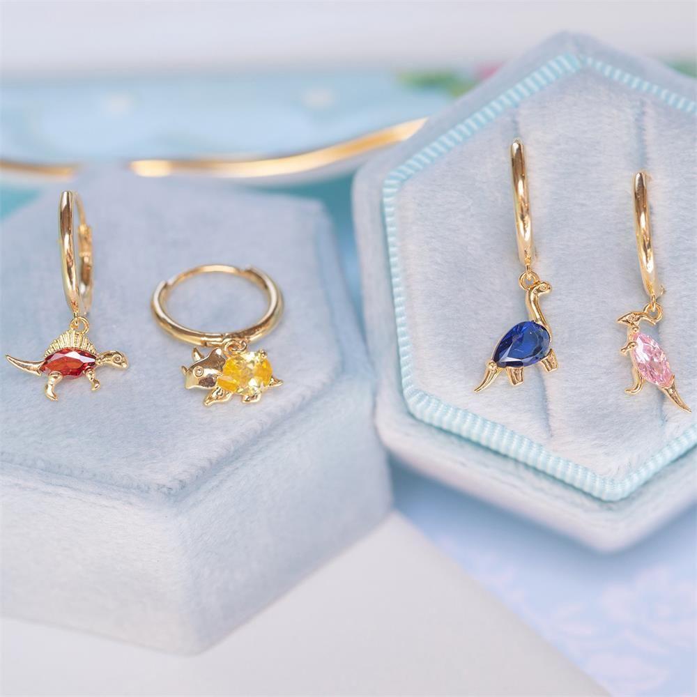 Bông Tai SUSANS Thời Trang Cá Tính|Bông Tai Mạ BạC HìNh KhủNg Long Xinh XắN