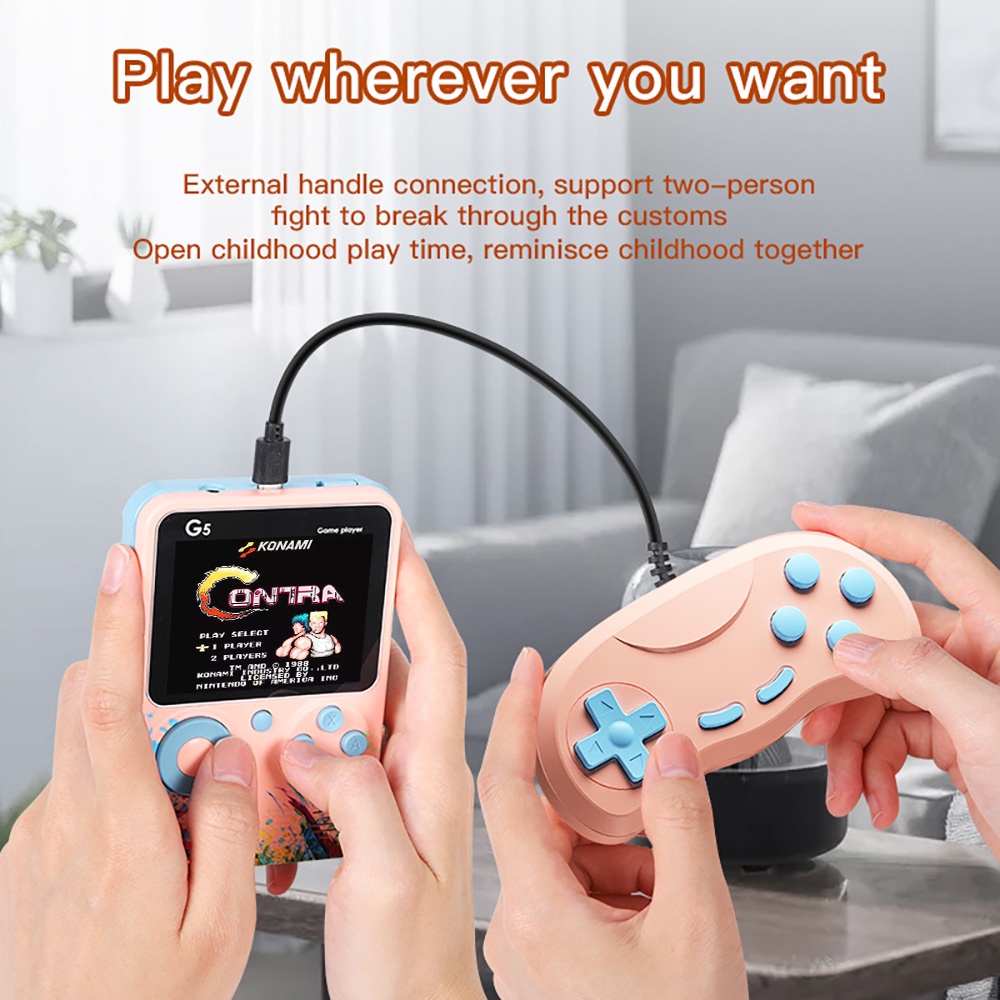 Máy Chơi Game Cầm Tay G5 Màn Hình 3.0 inch Tích Hợp 500 Trò Chơi Cổ Điển