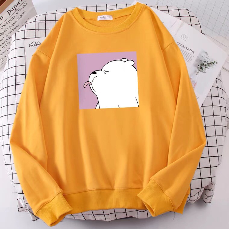 Áo Nỉ Lợn thè lưỡi, Áo hoodie From rộng, tay phồng, Chất nỉ mềm, không xù, ấm áp, Sét bộ mặc cho nam và nữ - MODY