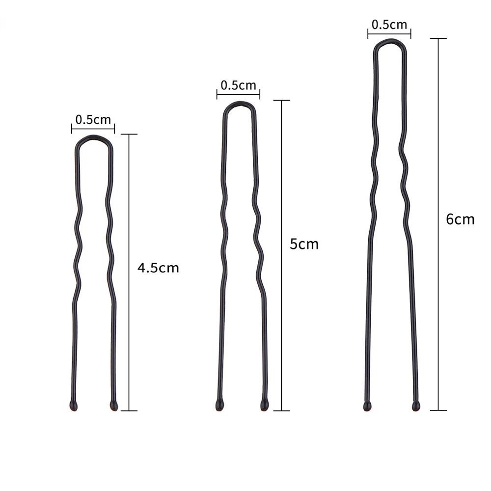 Kẹp tóc kim loại hình chữ U tạo kiểu tóc thời trang cho nữ