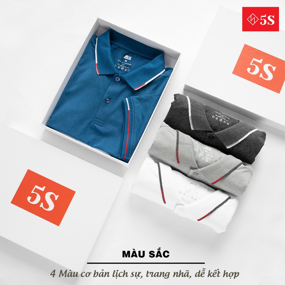 [Mã FAMALLT5 giảm 15% đơn 150K] Áo Thun Nam Có Cổ 5S (4 màu), Chất Vải Mềm Mịn, Siêu Mát, Thấm Hút Tốt (APC21027) | BigBuy360 - bigbuy360.vn