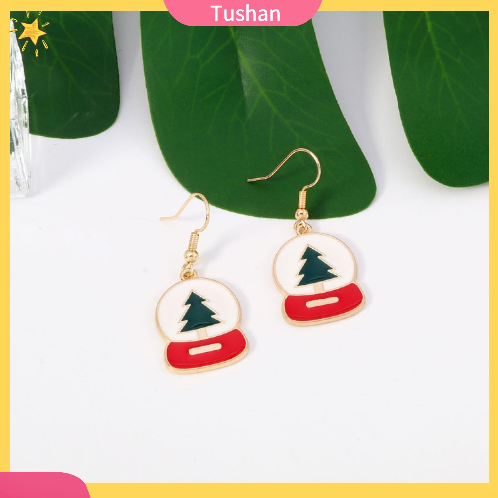 Bông Tai Hợp Kim Hình Cây Thông Giáng Sinh