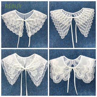 Cổ Áo Giả Vải Cotton Ren Có Thể Tháo Rời Trang Trí Trang Phục DIY Cho Nữ