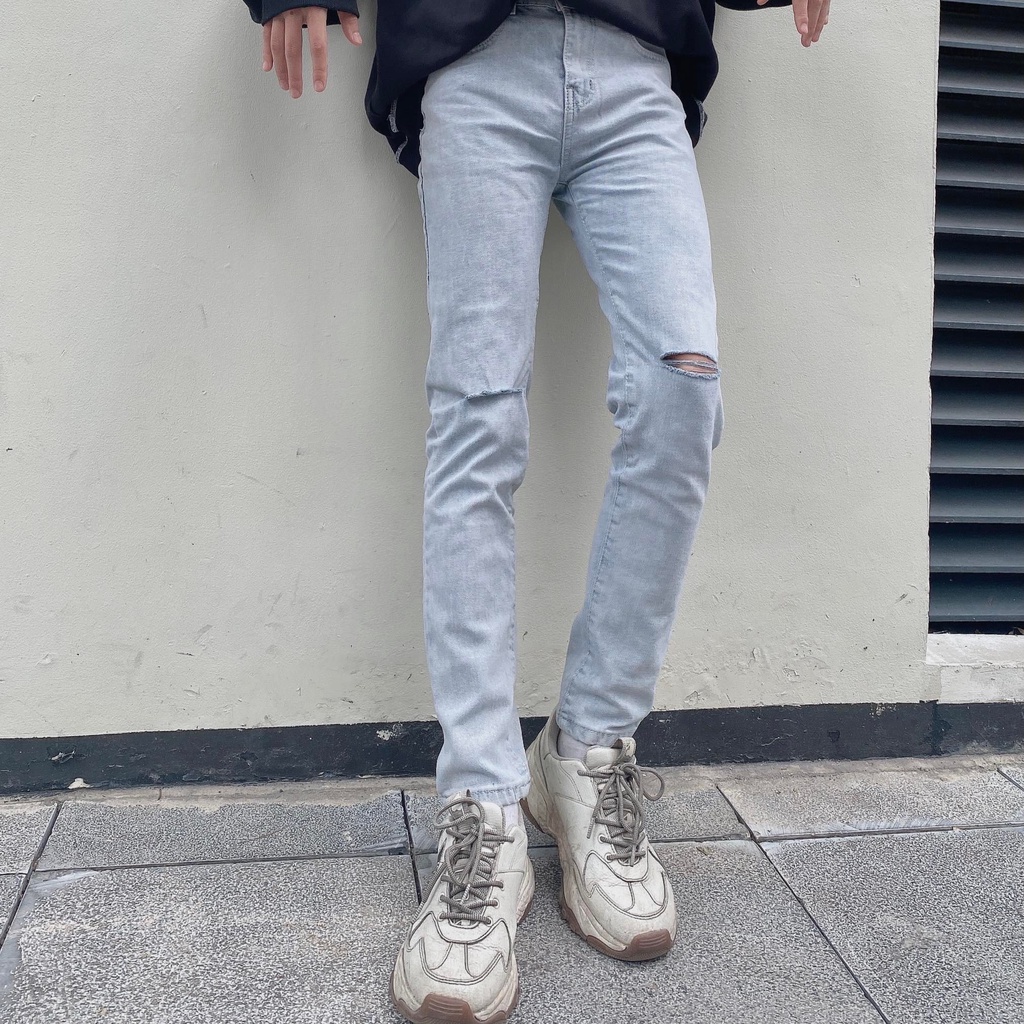 Quần jean nam xám ❎FREE SHIP❎ Quần bò nam ống côn [211] | BigBuy360 - bigbuy360.vn