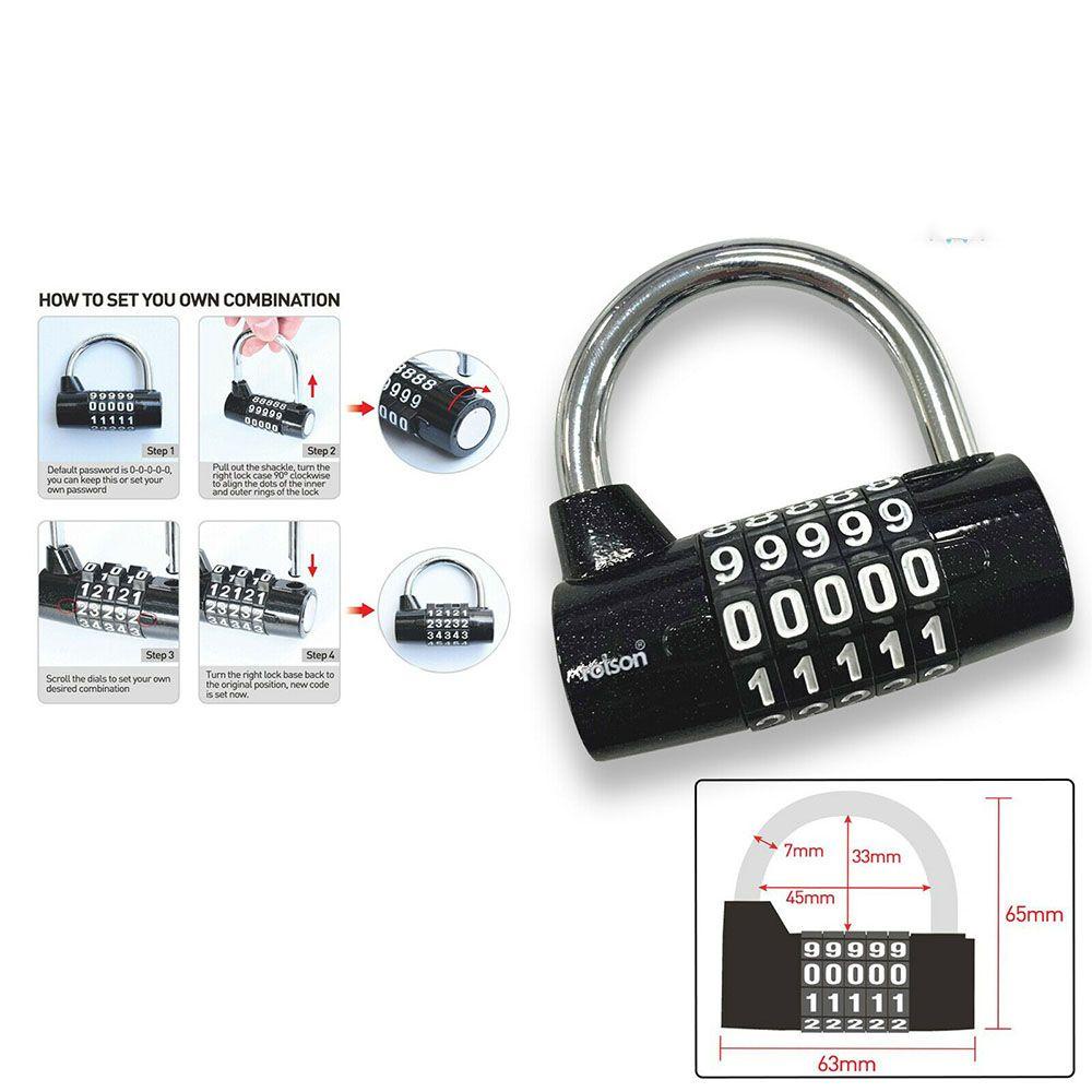 Ổ Khóa Mật Khẩu Bằng Hợp Kim Kẽm An Toàn Cho Tủ Quần Áo