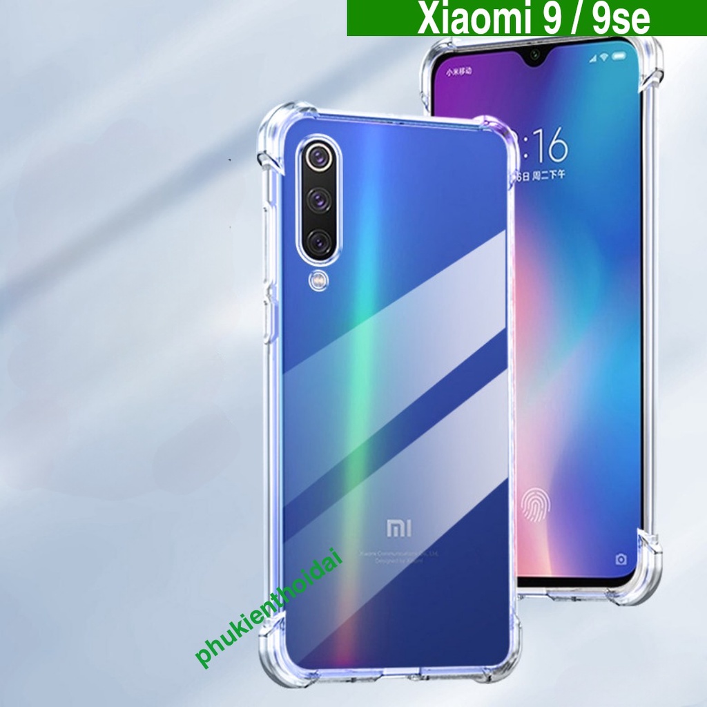 Ốp lưng Xiaomi Mi 9 SE / Mi 9 dẻo trong suốt chống sốc thế hệ mới bảo vệ camera ôm khít máy lâu ố vàng