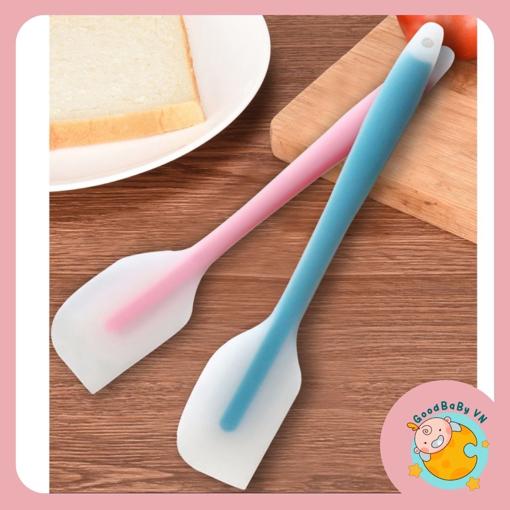 Phới Trộn Bột làm bánh ,Cây vét kem vét bột silicon cao cấp size lớn 21cm Goodbabyvn