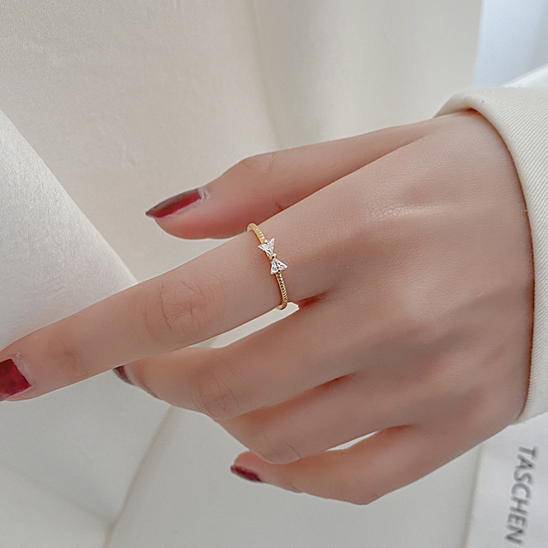 18k Gold Plated Ring Adjustable Size