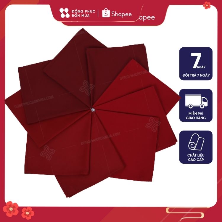 Khăn ăn Napkin 47*47cm chất liệu vải kaki cao cấp 100% cotton đường may tinh tế, an toàn  - Đồng Phục Bốn Mùa