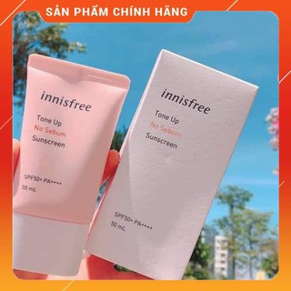 🌸 KEM CHỐNG NẮNG INNISFREE NO SEBUM [Chính hãng] + NÂNG TONE DA 🎗🎗
