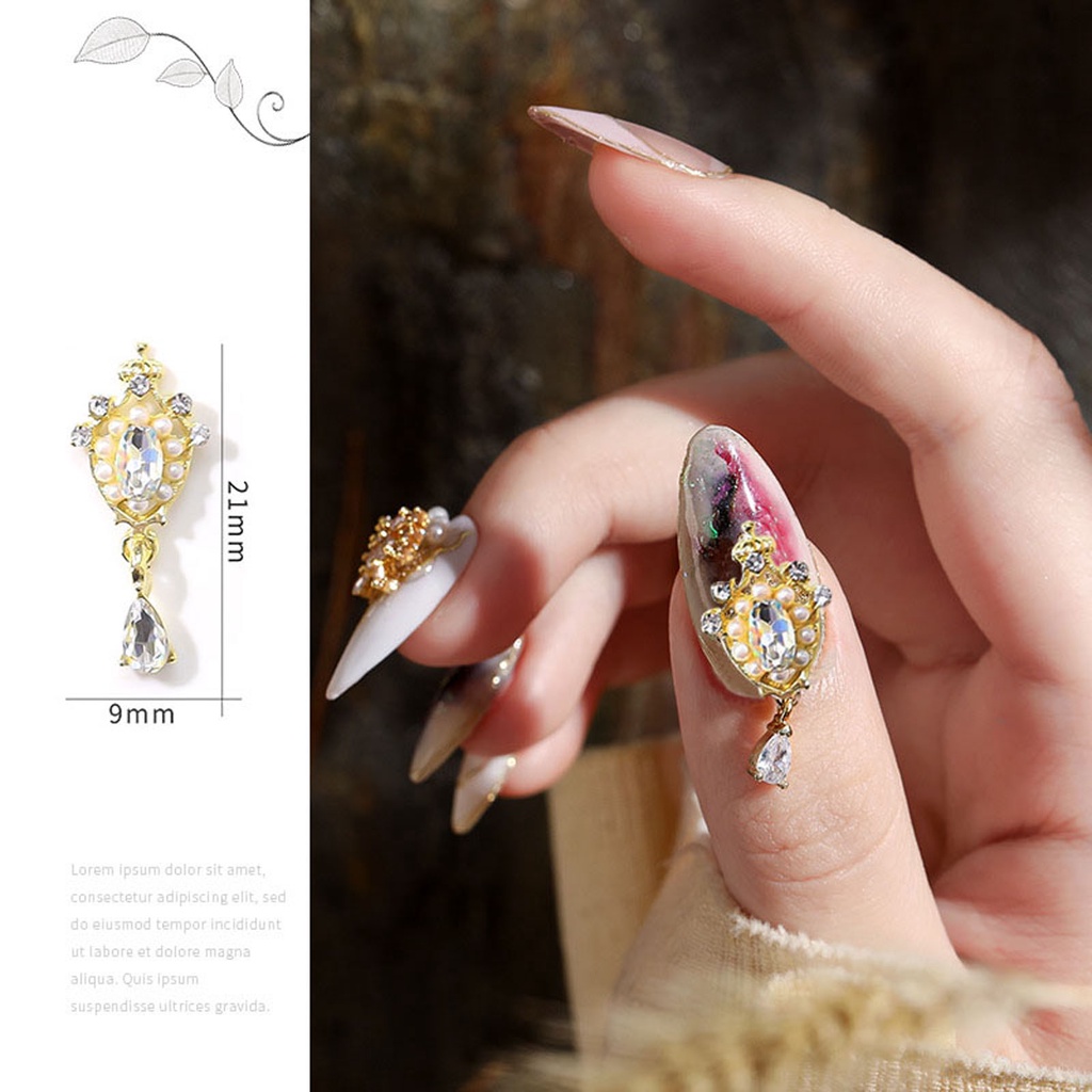 Set 10 Phụ Kiện Trang Trí Móng Tay Hình Bướm 3D Độc Đáo