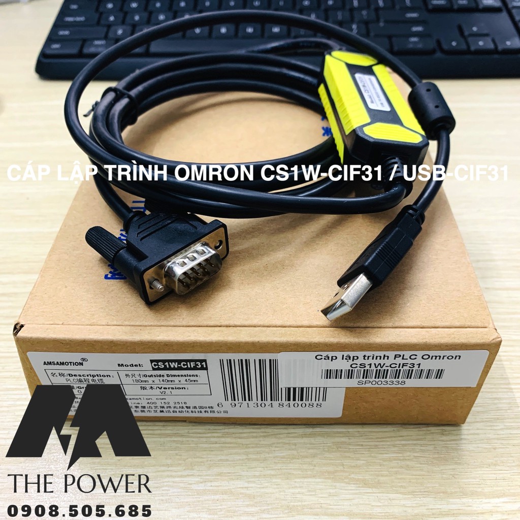 CÁP LẬP TRÌNH PLC OMRON CS1W-CIF31 USB-CIF31