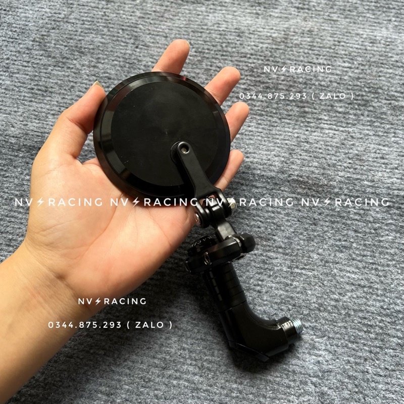 Kính tròn kiểu xếp chân xéo gắn thông dụng nhiều dòng xe