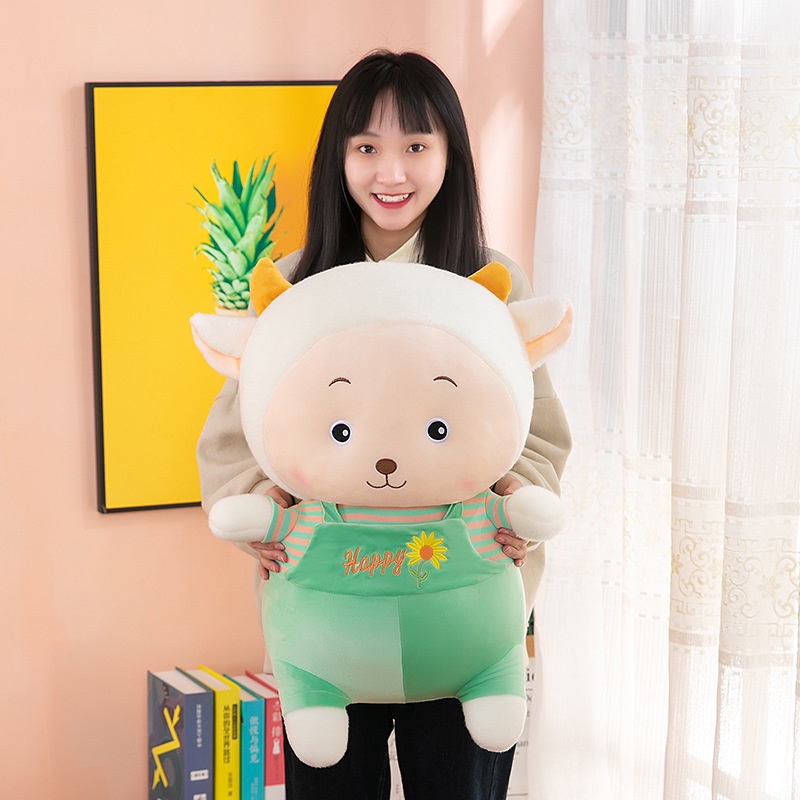 Thú Nhồi Bông Hình Con Dê Bằng Len Phong Cách Mới