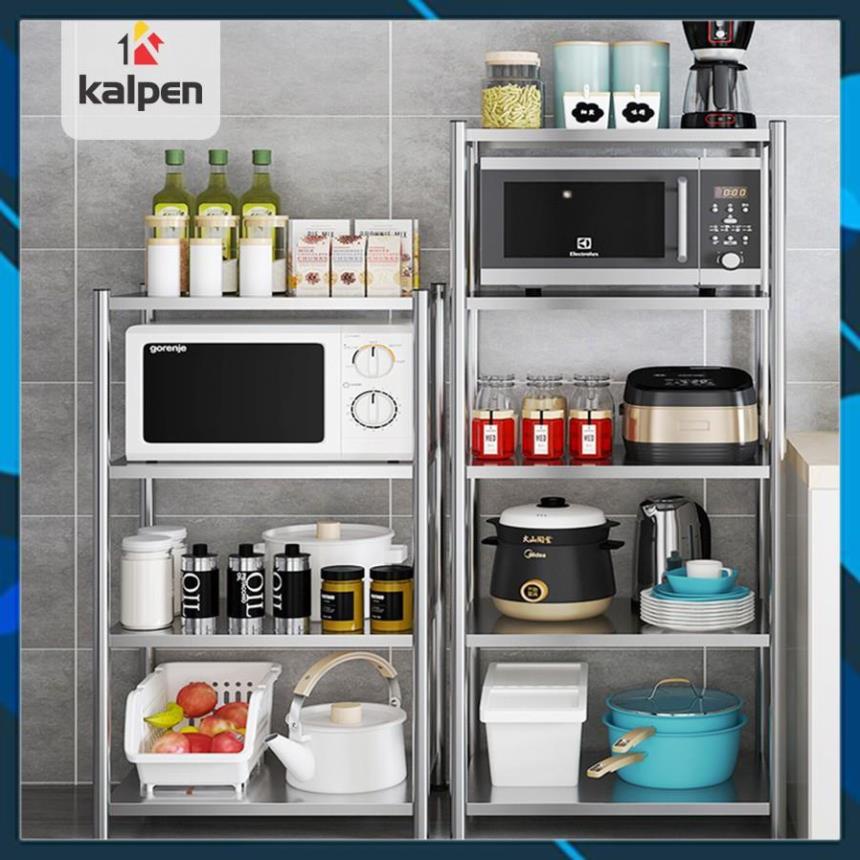 KỆ INOX Nhà Bếp Để Đồ Đa Năng 3 Tầng 4 Tầng 5 Tầng Thông Minh Kalpen hàng xịn chuẩn