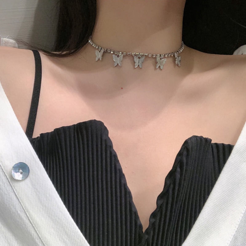 Vòng Cổ Đính Đá Lấp Lánh Sang Trọng Cho Nữ