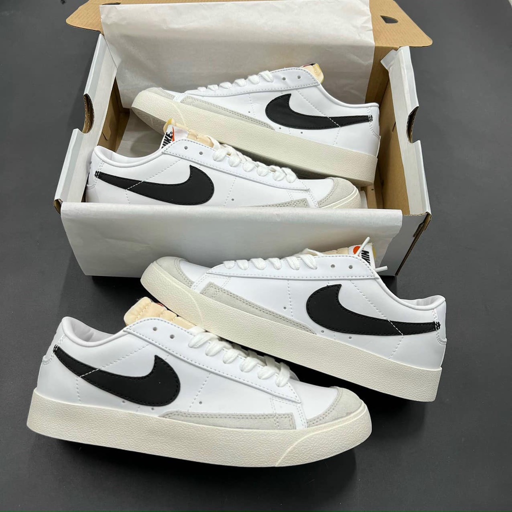 Giày Sneaker Nam Nữ  Blazer Cổ Thấp Trắng Đen