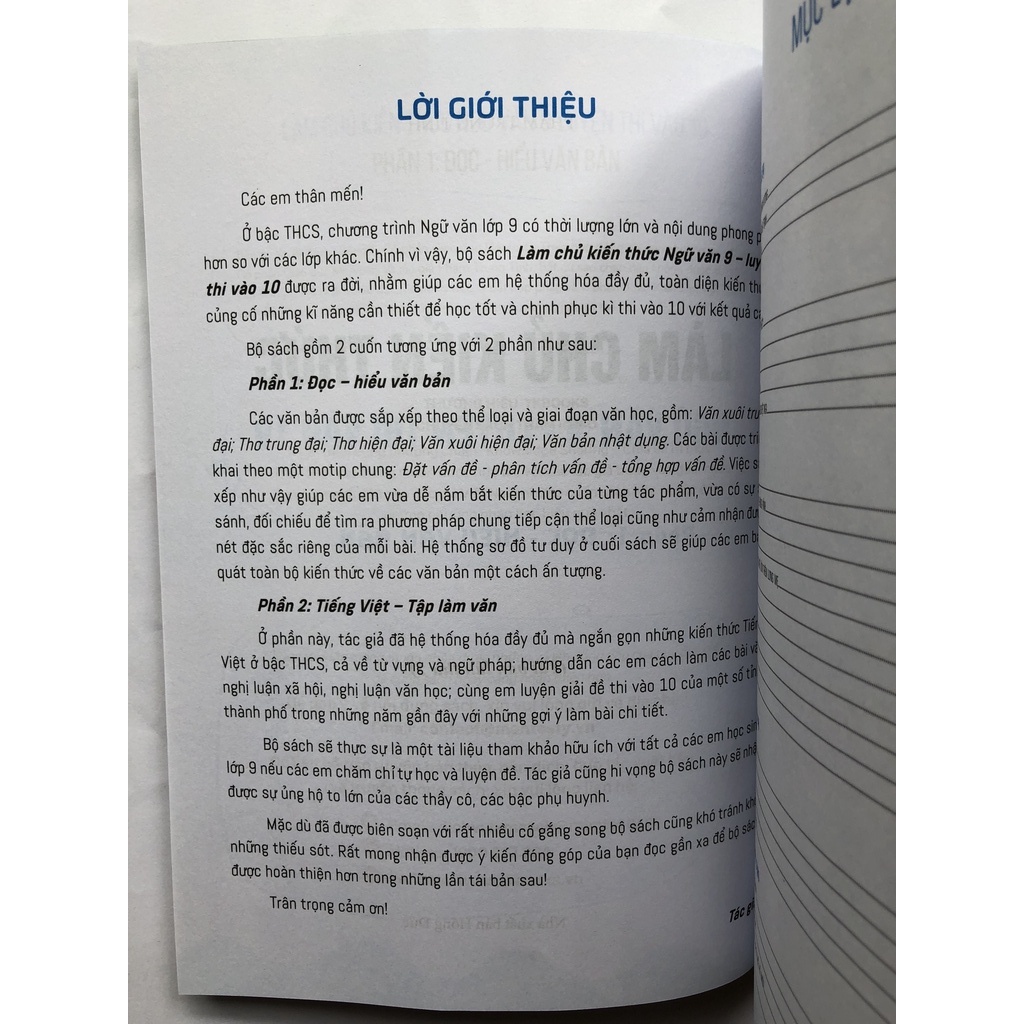 Sách - Làm Chủ Kiến Thức Ngữ Văn 9 Luyện Thi Vào 10 - Phần 1: Đọc - Hiểu Văn Bản