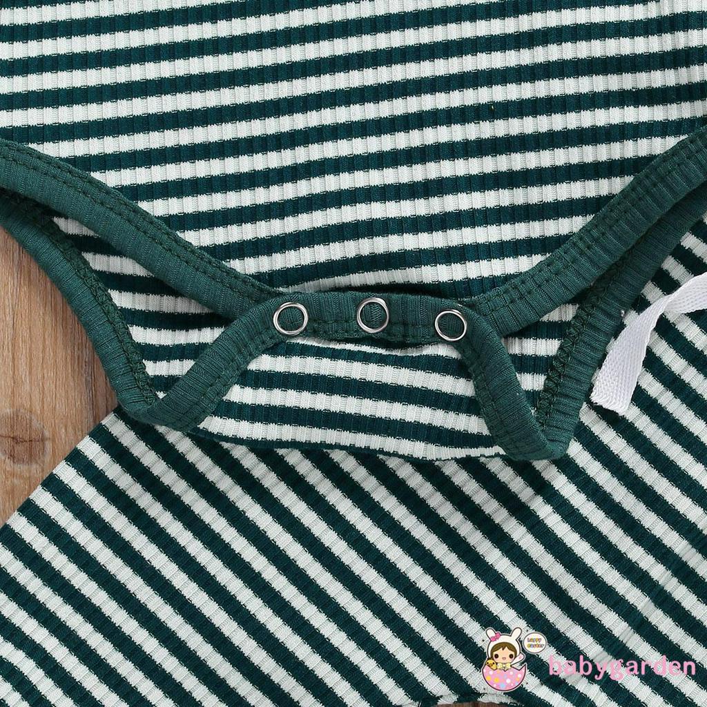 Set Áo Liền Quần &amp; Quần Dài Sọc Ngang Cho Bé Trai