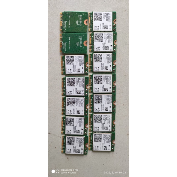 Card Intel WiFi Bluetooth AX200,AX201, AX210  , MT7921K ,AC9260,Intel 6235  cũ bóc máy