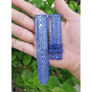 Dây đồng hồ da cá đuối đính Mắt Rồng 100% thật TẶNG CHỐT KHÓA