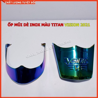 Ốp mũi dè vision 2021 – vision 2022 – vision 2023 - vision 2024 inox xi màu titan